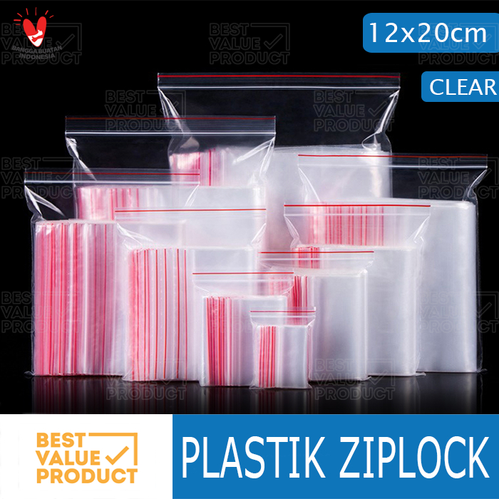 PLASTIK KLIP ZIPLOCK 12 x 20 cm PLASTIK KLIP ZIPLOCK CLIP 12x20cm