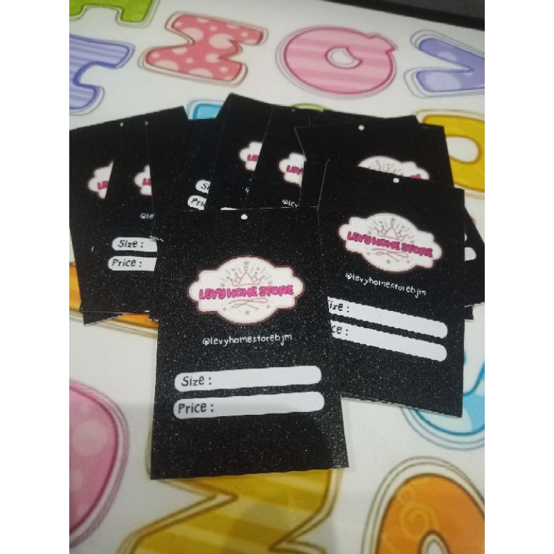 

HANGTAG BAJU /HANGTAG LABEL BAJU/ MEREK