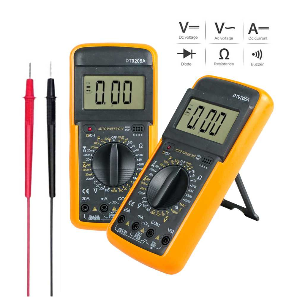 RICHMETERS Pocket Size Digital Multimeter - DT9205A