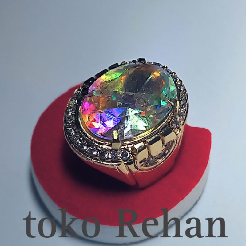 CINCIN BATU KALIMAYA INDIA KRISTAL MEWAH