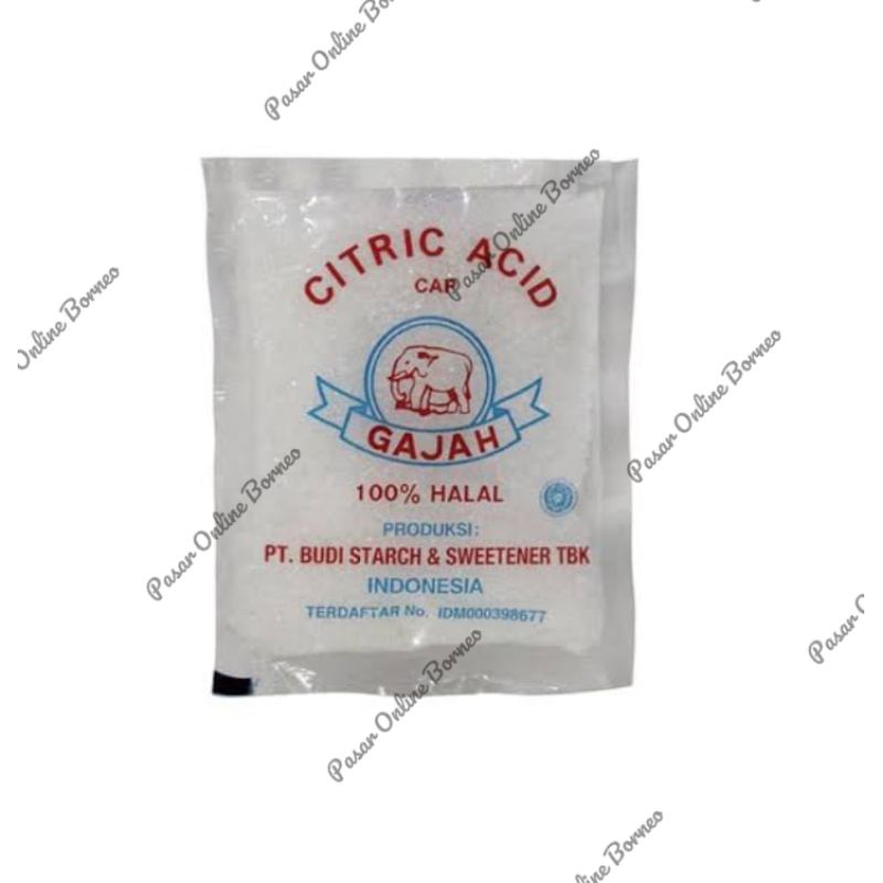 

Citric Acid Asam Citrun Cap Gajah 50 Gram