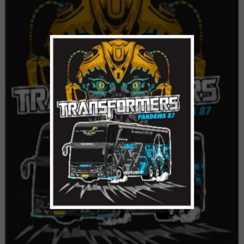 

(free sticker)CETAK STICKER BUSMANIA 5 PCS TRANSFORMERS HOLOGRAM TERMURAH