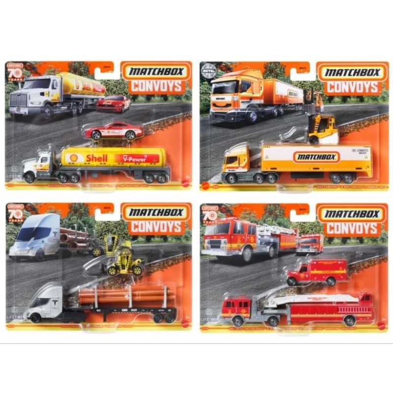 Matchbox Convoy Original Mattel Miniatur Diecast Truk Kontainer