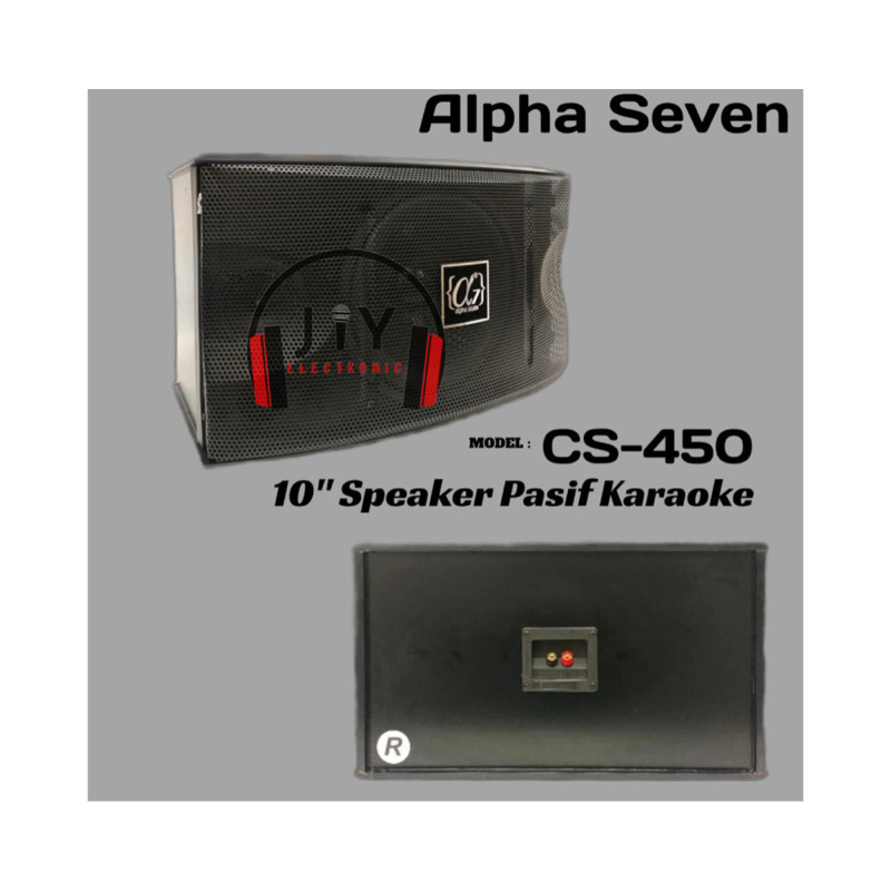 Speaker Karaoke Pasif Pasive Alpha Seven CS-450 CS 450 CS450