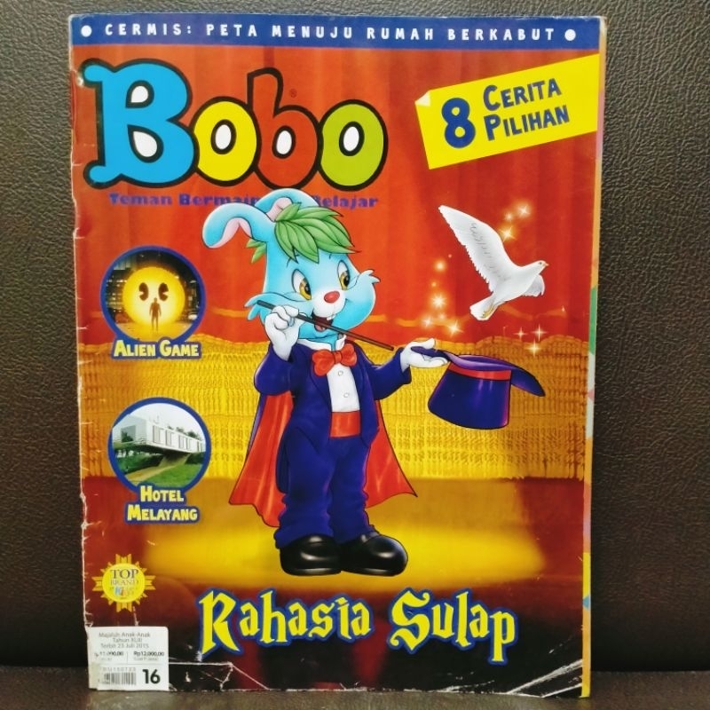 Majalah Anak-Anak Bobo Preloved Tahun 2015 Edisi 16 Tanggal 23 Juli 2015