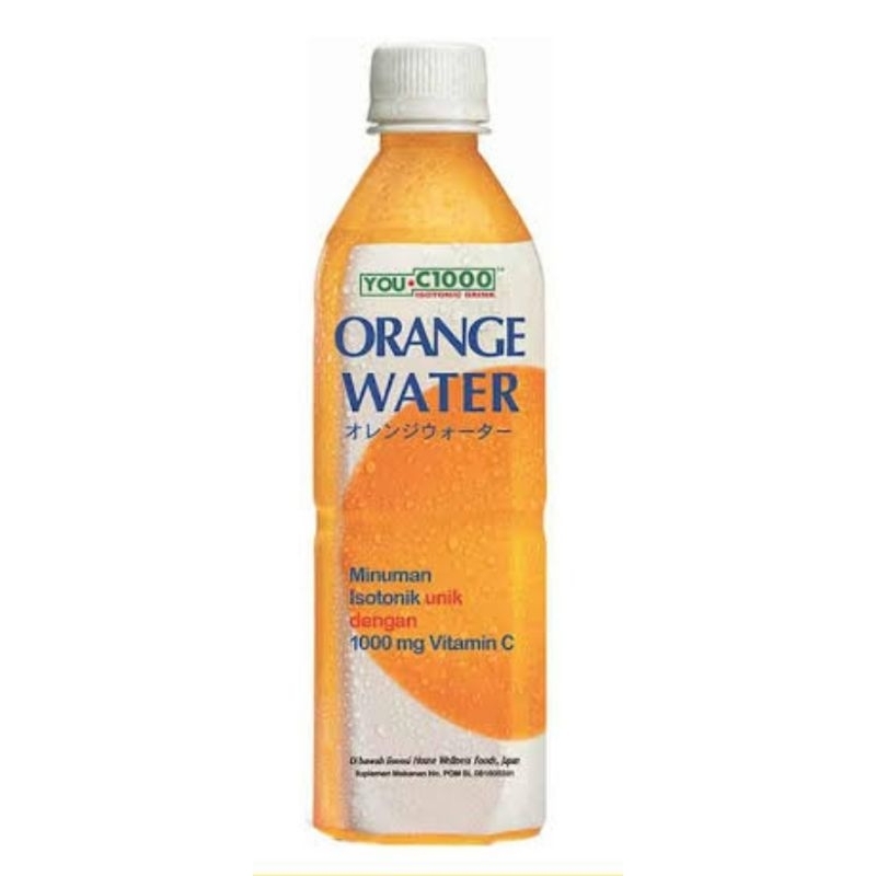 

you c1000 isotonic drink orange water 500 ml