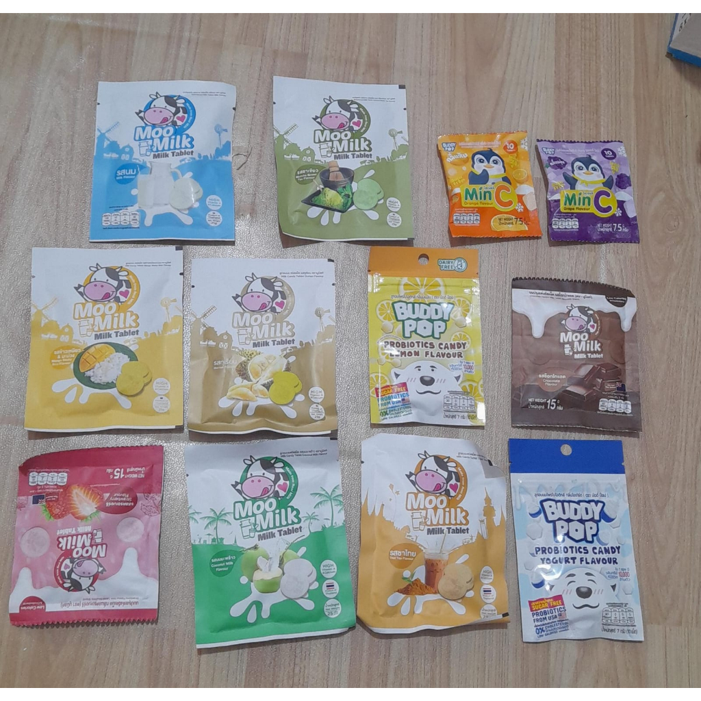 

Moo Milk Candy Tablet & Probiotics Thailand