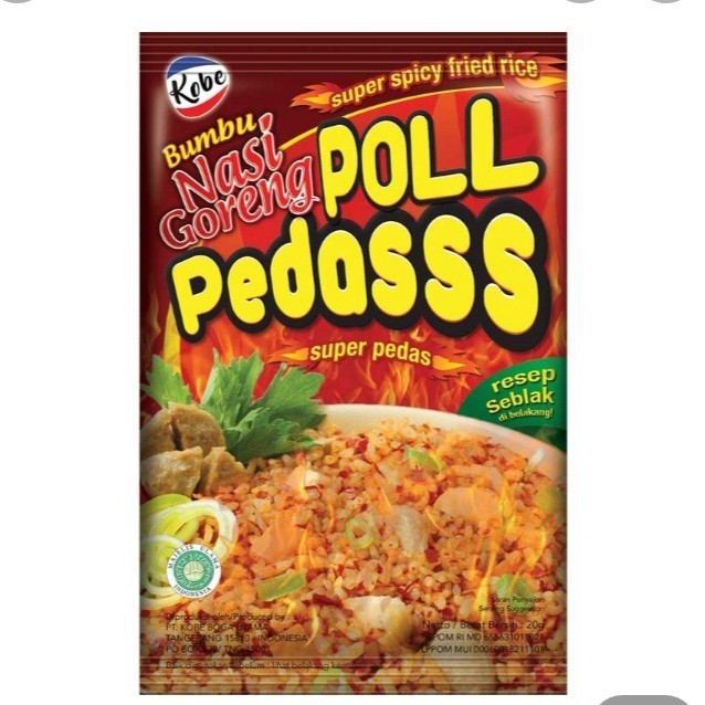 

Kobe bumbu nasi goreng super pedas 20 gr