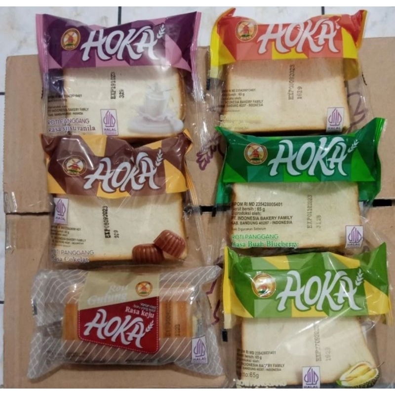 

Aoka Roti Panggang aneka rasa (65 gr) cemilan enak TERMURAH