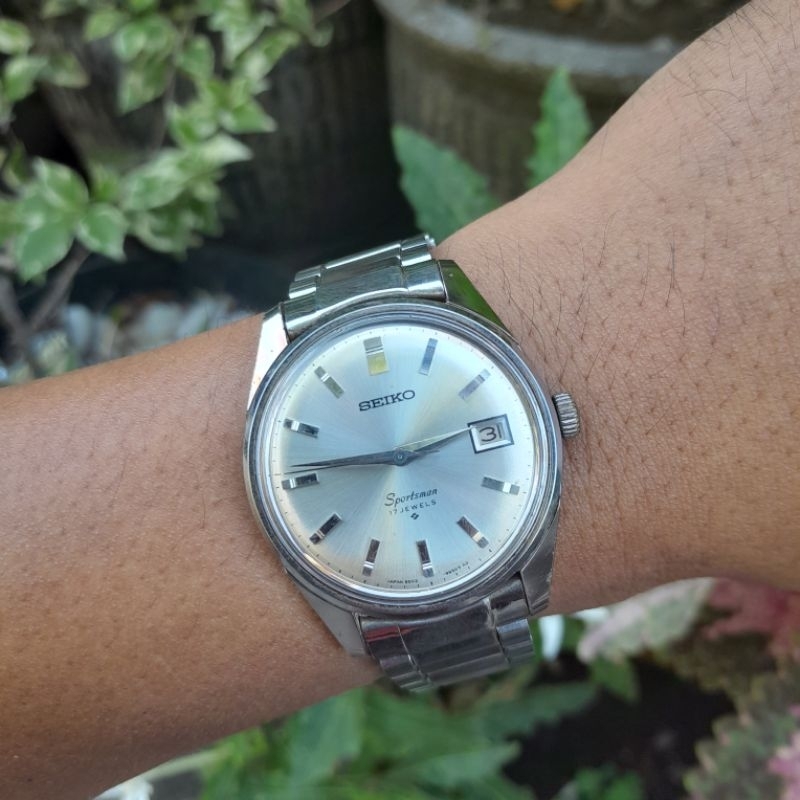 Jam tangan pria Rare Vintage 1969's Seiko sportsman 6602 9982 17 jewels