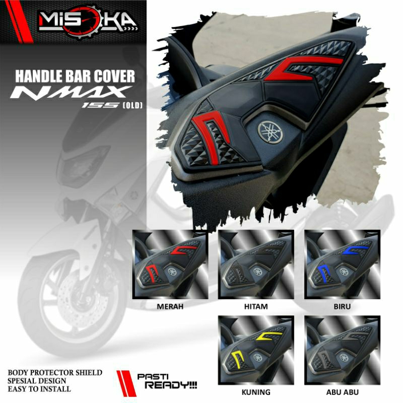 Misoka Handle Bar Cover Nmax 155 Old/Rubber Karet Keren/Aksesoris Motor Yamaha/Variasi Motor Matic