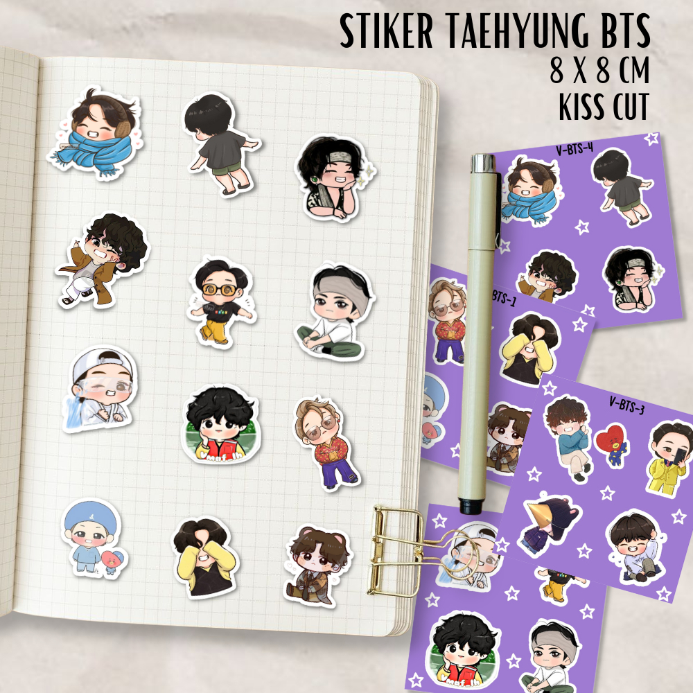 

V BTS | STIKER KARTUN | TAEHYUNG | KPOP KARTUN