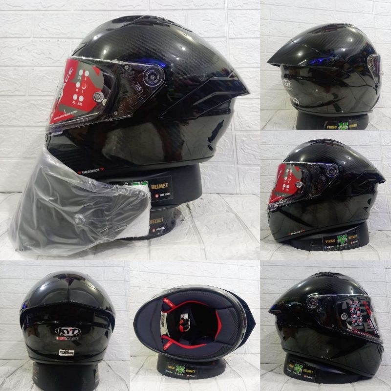 HELM KYT NZ RACE CARBON GLOSSY LIMITED EDITION|KYT NZ RACE KARBON