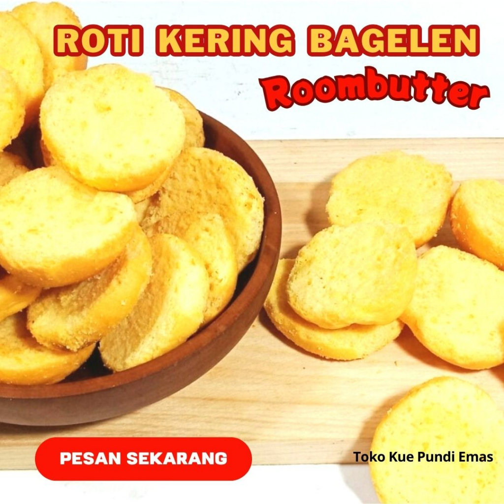 

Roti Bagelen Mini Roombutter Manis Gurih 1 Dus 2kg