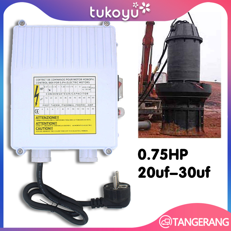 Control Box Satellite Water Pump 0.75HP 30uf/Control Panel Submersible Pump