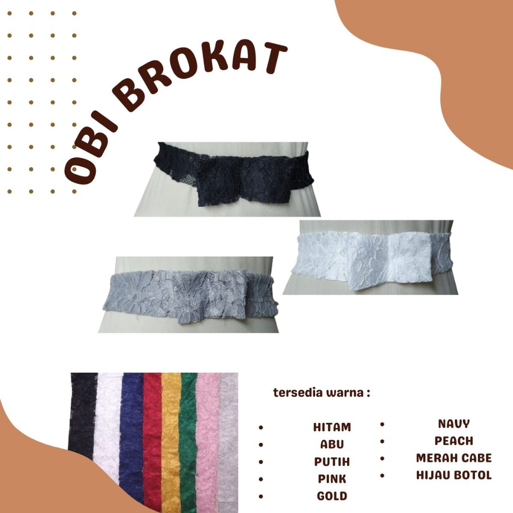 Obi Belt Kebaya Obi Bokat Tali Kebaya