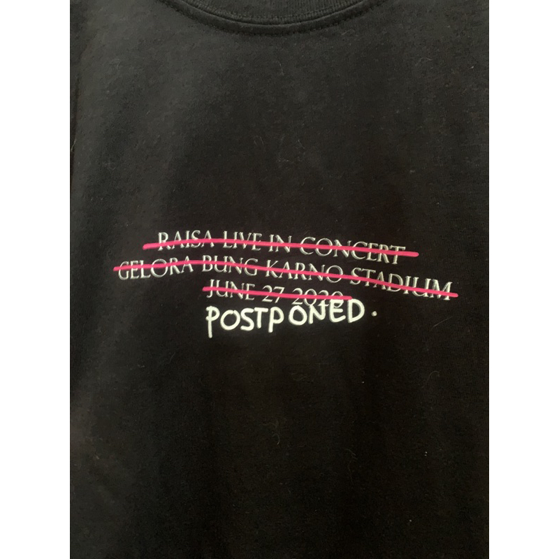 T-Shirt RAISA-JUNIGOODS POSTPONED GBK 2020 Ori 100% JUNI GOODS