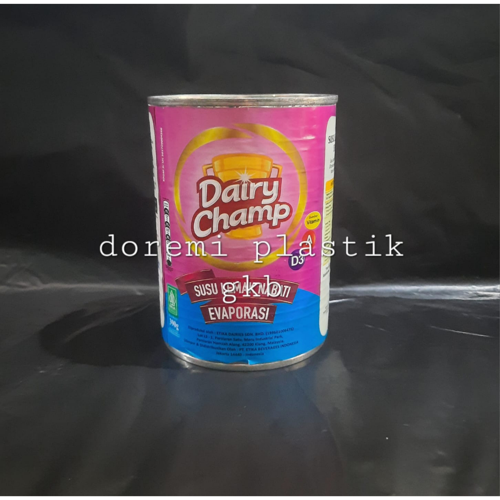 

Dairy Champ susu evaporasi 390gr / Evaporated Milk Dairy Champ Kaleng 390gr / Susu masak