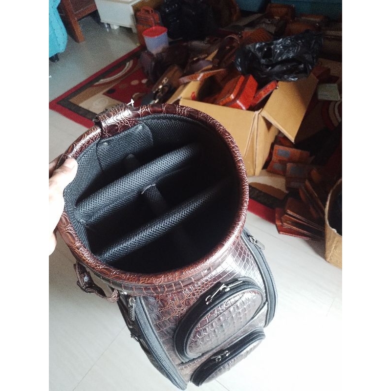 °GENUINE ALLIGATOR LEATHER GOLF BAG° {Tas GOLF Kulit Buaya Asli Merauke}