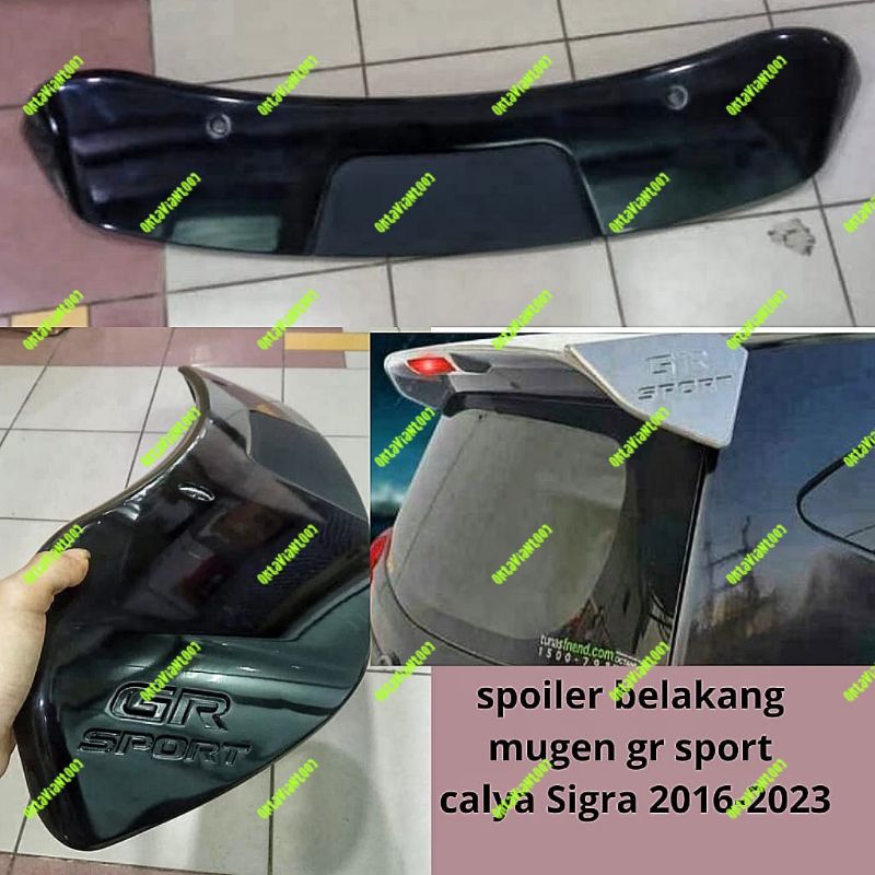 spoiler belakang calya sigra 2016 2023 model mugen GR sport with lamp