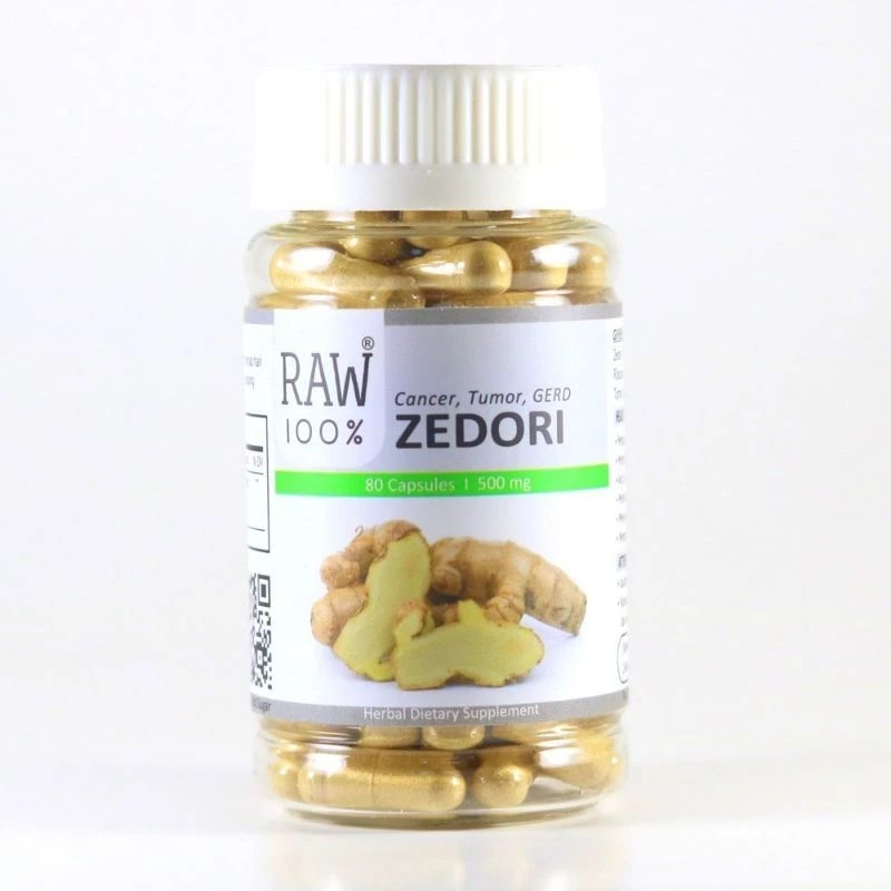 RAW 100 ZEDORI Asam Lambung.Gread kista OBAT Herbal  Kunyit Putih BPOm