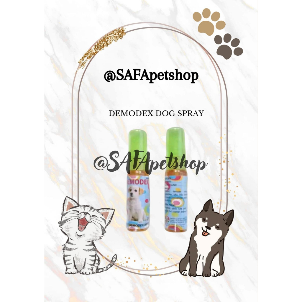 Demodex Spray Dog - Demodex Dog Obat Scabies Gatal Jamur Anjing Anti Kutu Tungau
