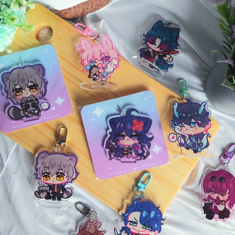 Honkai Star Rail Acrylic Keychain Standee (Danheng , March 7th , Caelus , Stelle , Blade , Welt , Ji