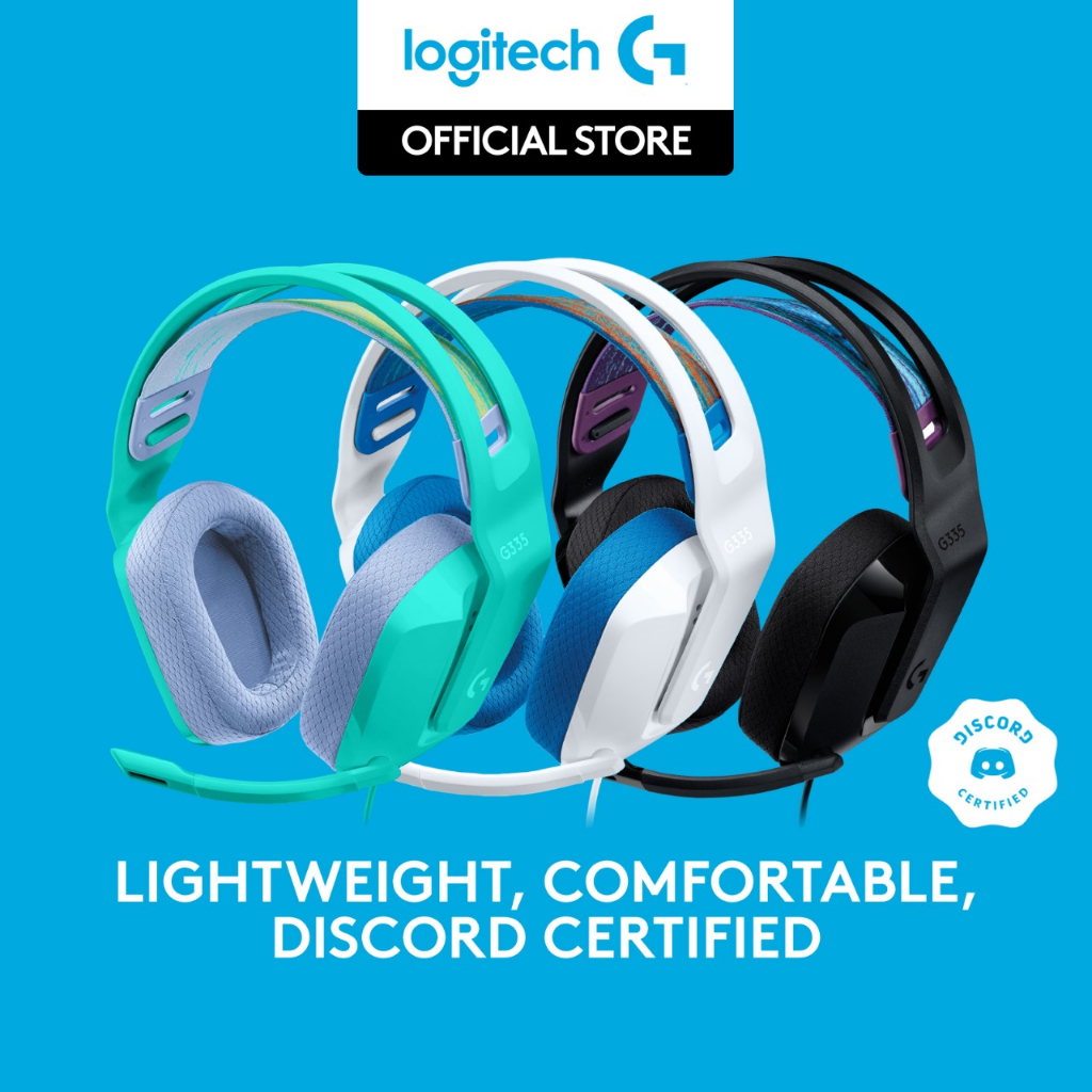 Logitech G335 7.1 Headset Gaming Wired with Flip to Mute Microphone