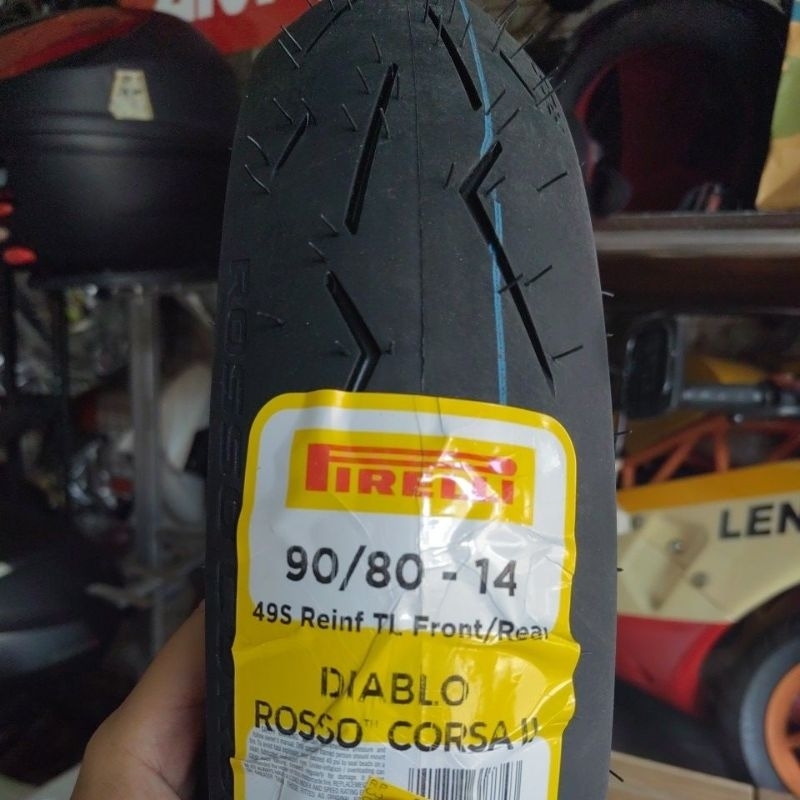 ban pirelli diablo rosso corsa2 drc ring 14 ukuran 90/80