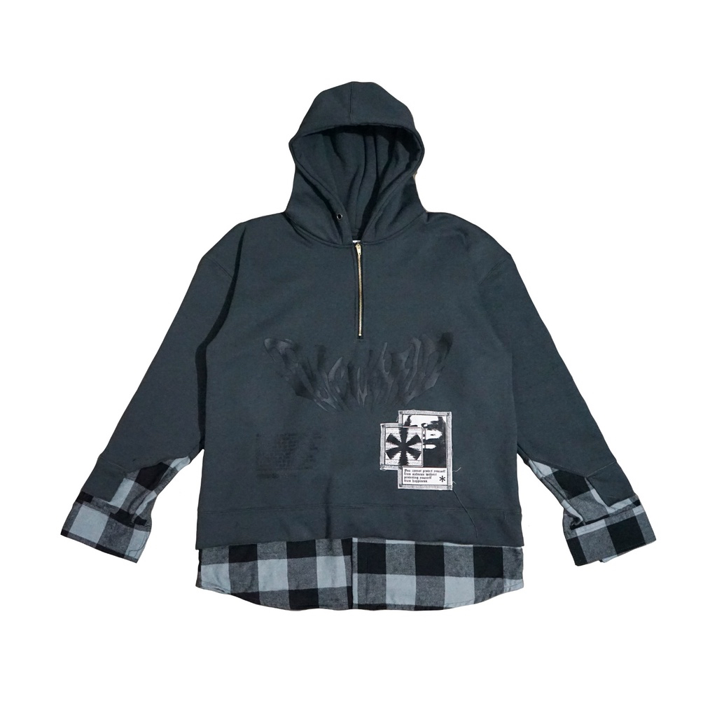 Happiness Hoodie Grey - FLICWORLD