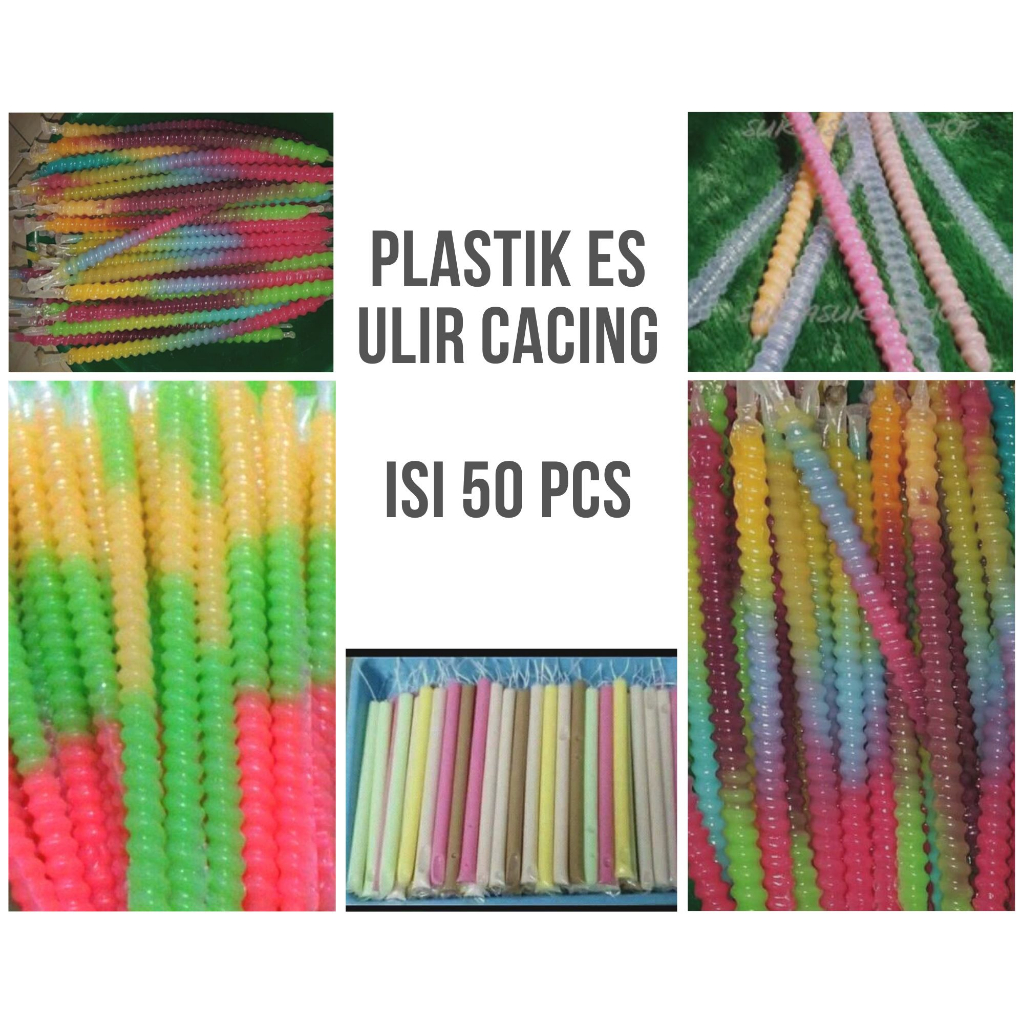 Plastik Es Ulir Cacing Panjang
