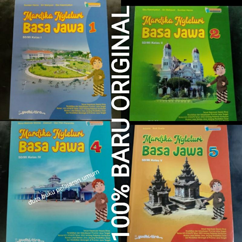 Buku Basa Jawo Mardika Ngleluri Basa Jawa SD kelas 1 2 4 5 Kurikulum Merdeka Yudhistira