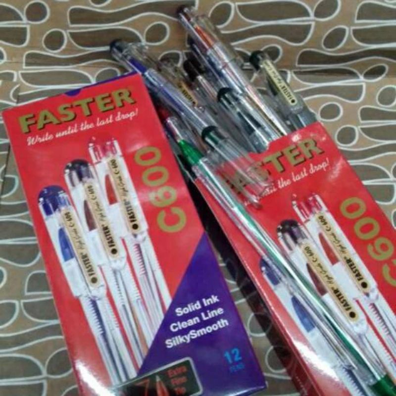 

(Satuan) Pulpen Faster C600 (1 pcs)