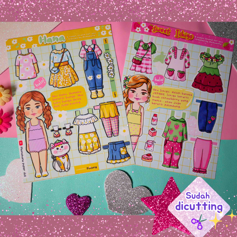Mainan Bongkar Pasang Bp Bpan kertas | Paperdoll By Momahana
