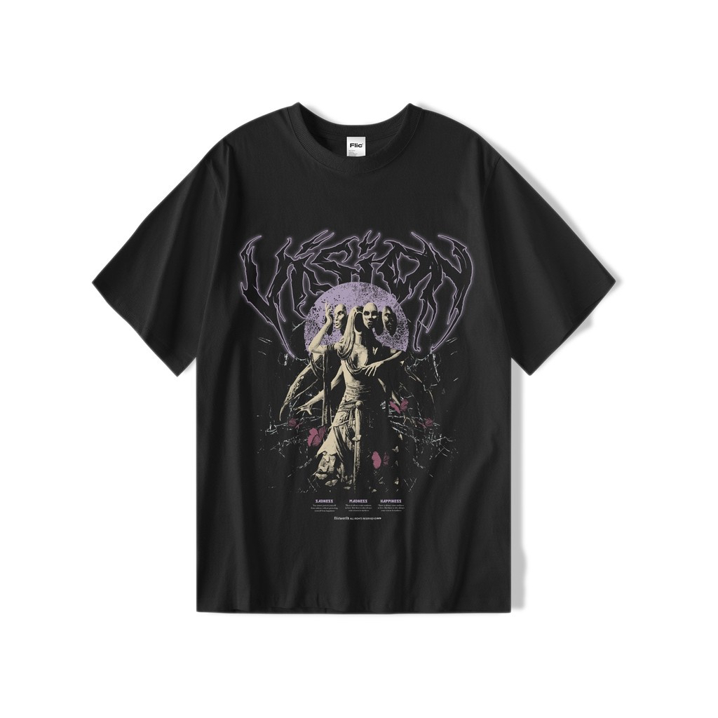 Vision Black Tshirt - FLICWORLD