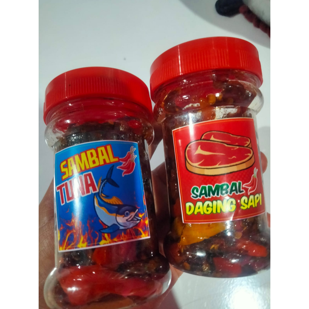 

sambal tuna kemasan botol 150 ml