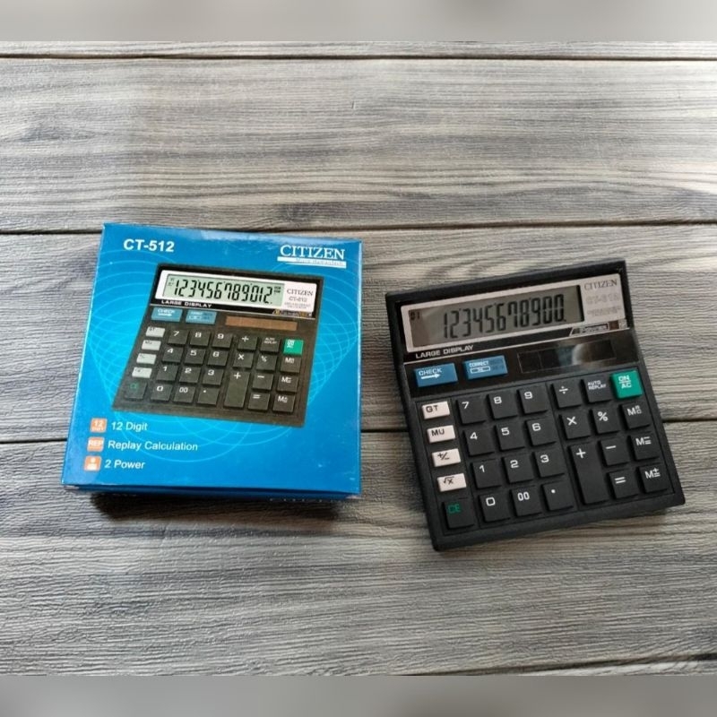 

KALKULATOR CITIZEN CT 512 12 DIGIT ANGKA