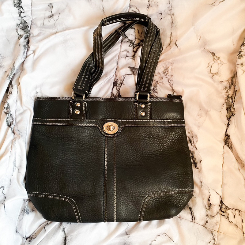 Coach Vintage Black Totebag Bag Tas Wanita