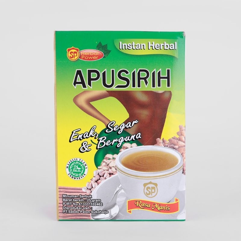 

Jamu Serbuk Apusirih Instan ( Rasa Manis) - Sabdo Palon ( isi 5 Sachet)