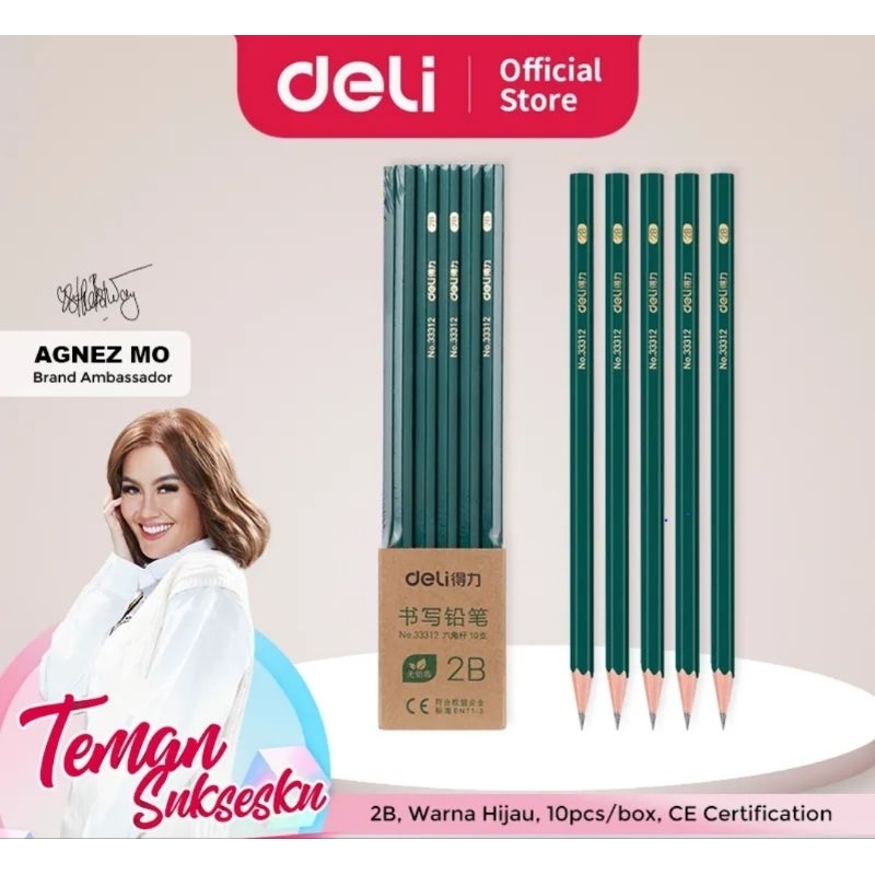 

Pensil 2B Deli isi 10pcs