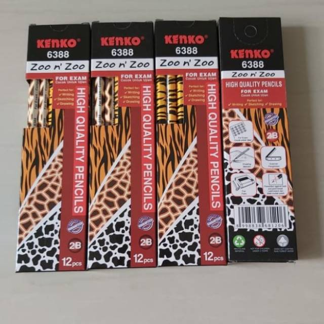 

Pensil 2B kenko 6388 zoo and zoo (12PCS)