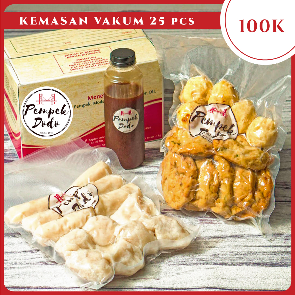 

Pempek Asli Palembang Paket isi 25 Pcs