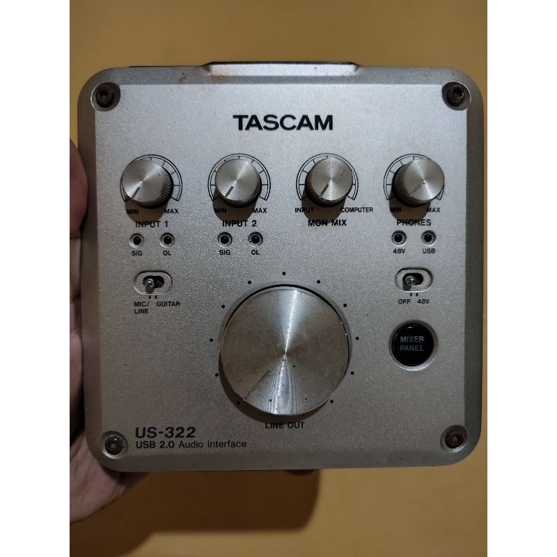 Soundcard TASCAM US-322 (Bekas Normal)