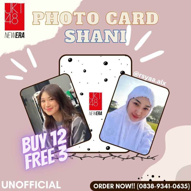 Photocard Shani JKT48 || Shani Indira Natio Photocard MURAHH
