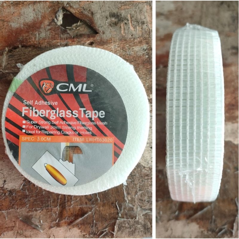 Lakban Kasa Gypsum GRC dengan perekat Fiberglass Tape Self Adhesive