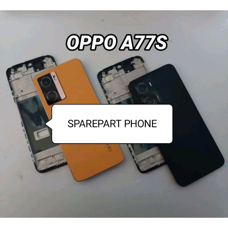Original Back Casing Housing Fullset Oppo A77S Sudah Termasuk Tombol On Off Volume Luar | Backdoor T