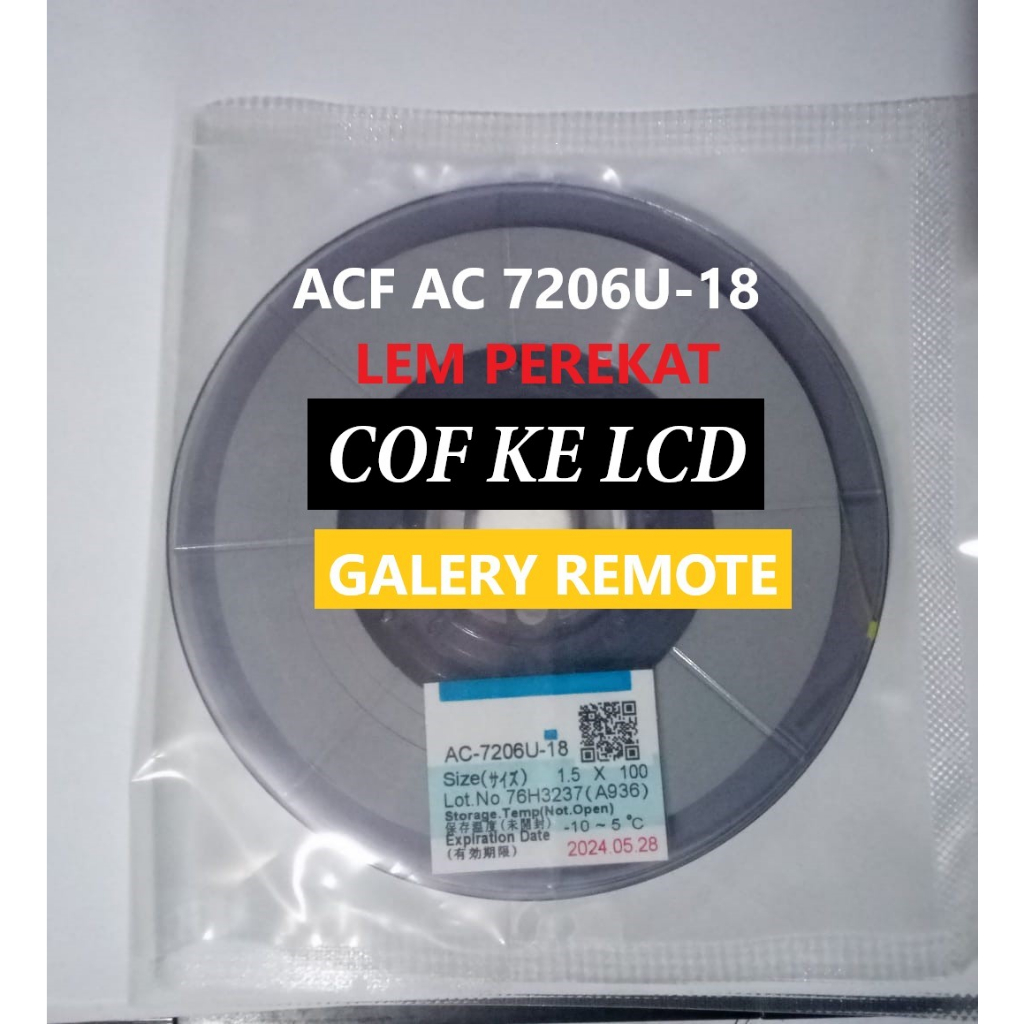 LEM acf ac 7206u - ac 2056 35 LEM PEREKAT COF BONDING , mata solder t , atau cairan remover atau cairan pembersih acf bonding cof