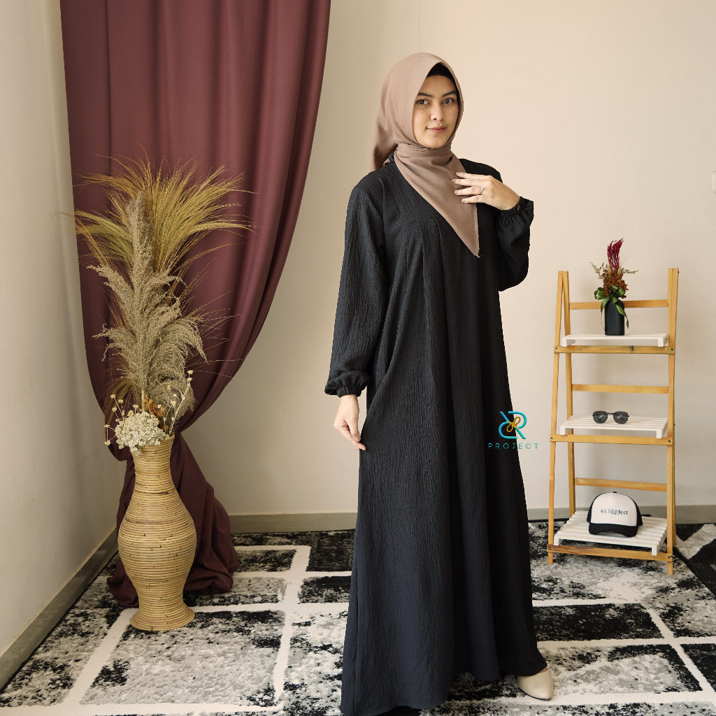 ASKA dress || baju muslim wanita terbaru || bahan crinkle airflow || size S M L XL