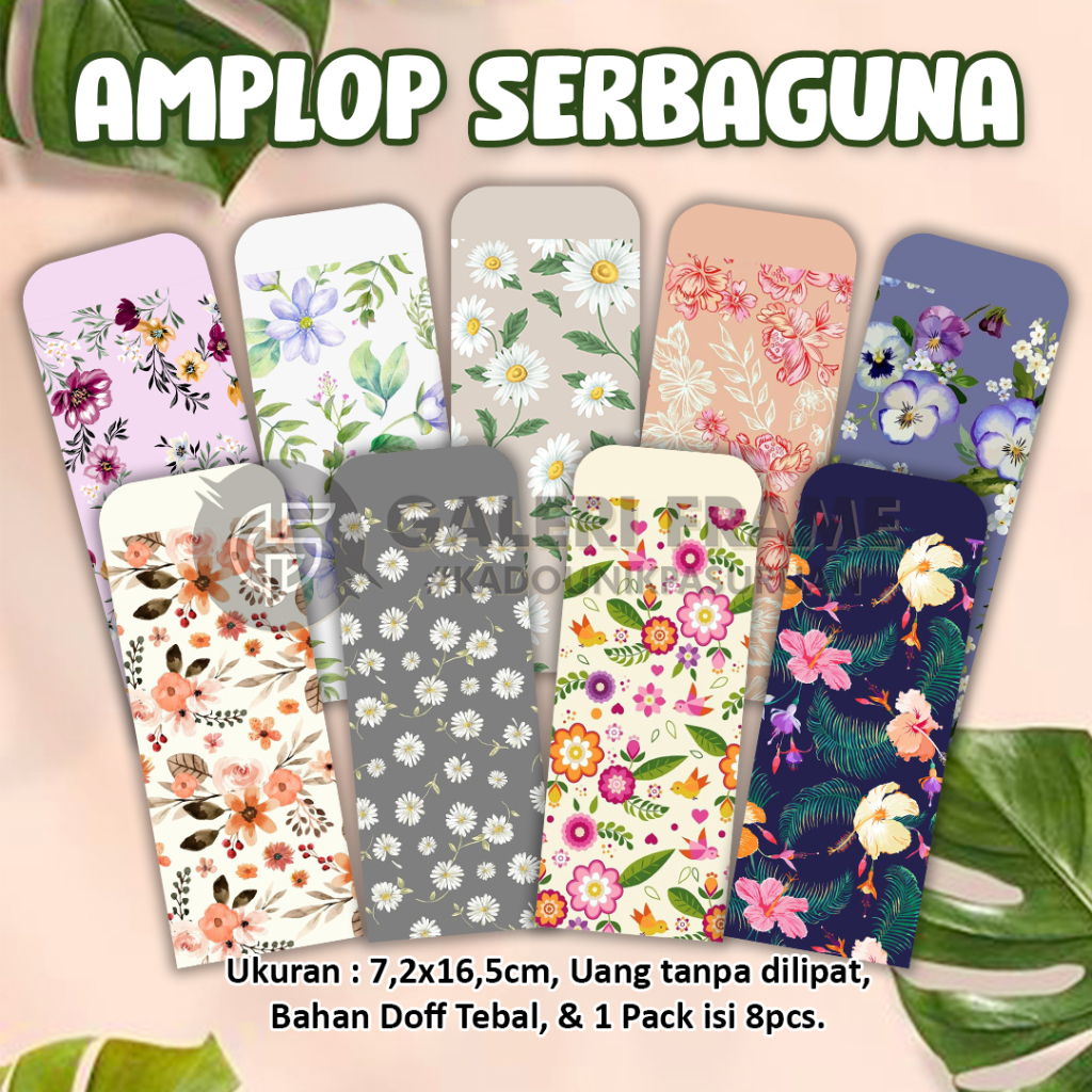 

AMPLOP SERBAGUNA | AMPLOP KONDANGAN, LEBARAN, AMPAO, NATAL, & ACARA MOTIF BUNGA