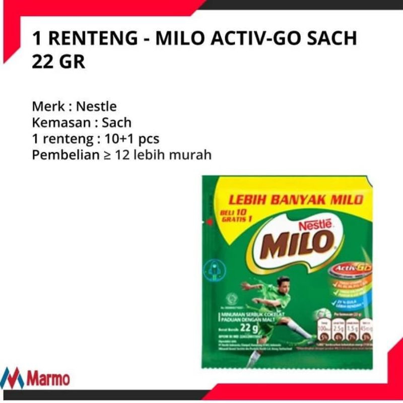 

susu Milo saset 11pcs